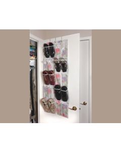 Porte-souliers suspendu à motifs fleuris