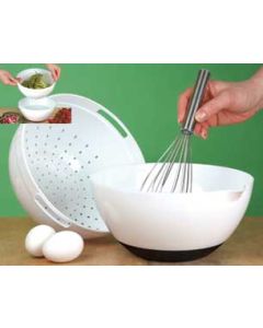 Passoire et Bol à mélanger avec base anti-dérapante Master Gourmet 
