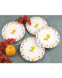 Assiettes Tweety avec design en relief - Ensemble de 4