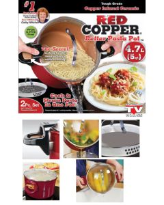 Marmite de cuisson pour pâtes Red Copper 4,7L 