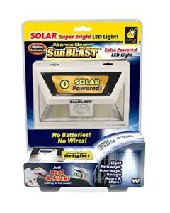 Atomic Beam Sunblast Solar Powered LED Motion Activated Security Light