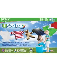USolve™ Laundry Detergent Strips - Unscented - 384 Loads Super Bundle- In Plastic-Free Packaging- Free Delivery to your Door