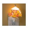 Lampe veilleuse avec abat-jour floral