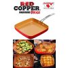 Red Copper Square Dance Pan
