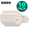 KN95 Protection Mask With Breathing Valve, 10 PC SET White CE Certified