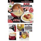 Marmite de cuisson pour pâtes Red Copper 4,7L
