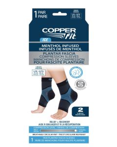 Copper Fit® Ice® Menthol Infused Plantar Fascia Compression Sleeves