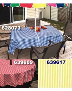 Zippered patio table covers