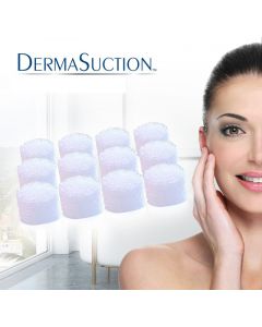 DermaSuction - Set of 12 replacement sponge filters
