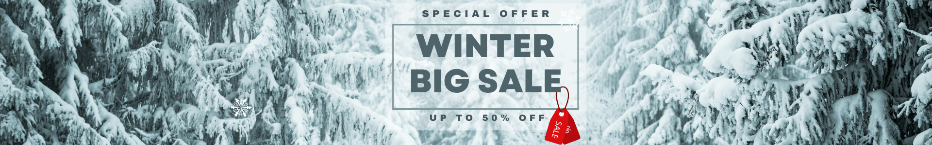 Great Winter Sale, Save up to 50%!
