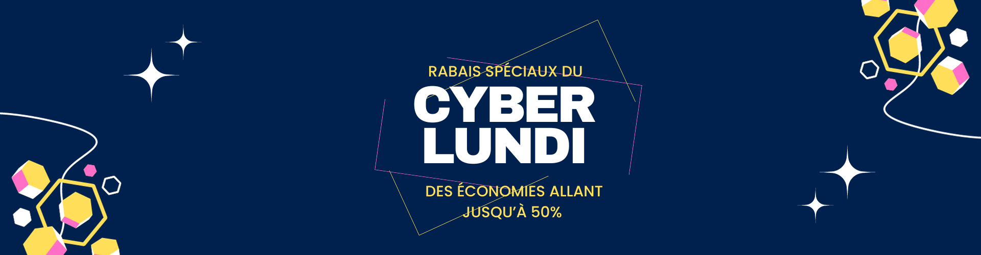 La vente du Cyber Lundi. Des rabais allant jusqu'à 50%