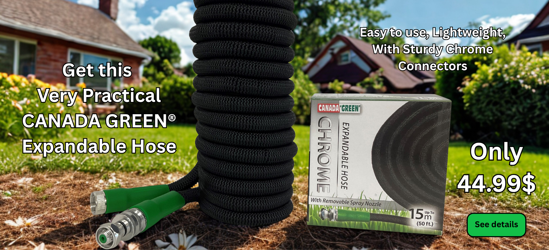 Canada Green® Expandable Hose 50 Feet