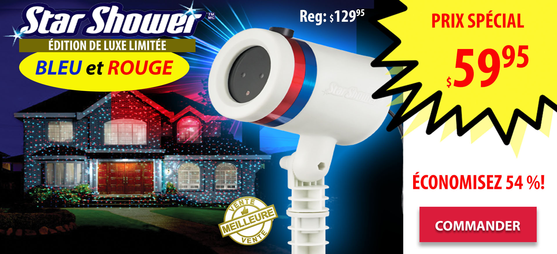 Laser de Noël Star Shower