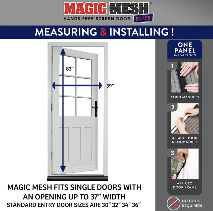 Magic Mesh Elite Fits Single Doors